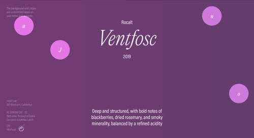 Ventfosc, brand identity and generative wine labels — Núria Gispert — Graphic and web designer