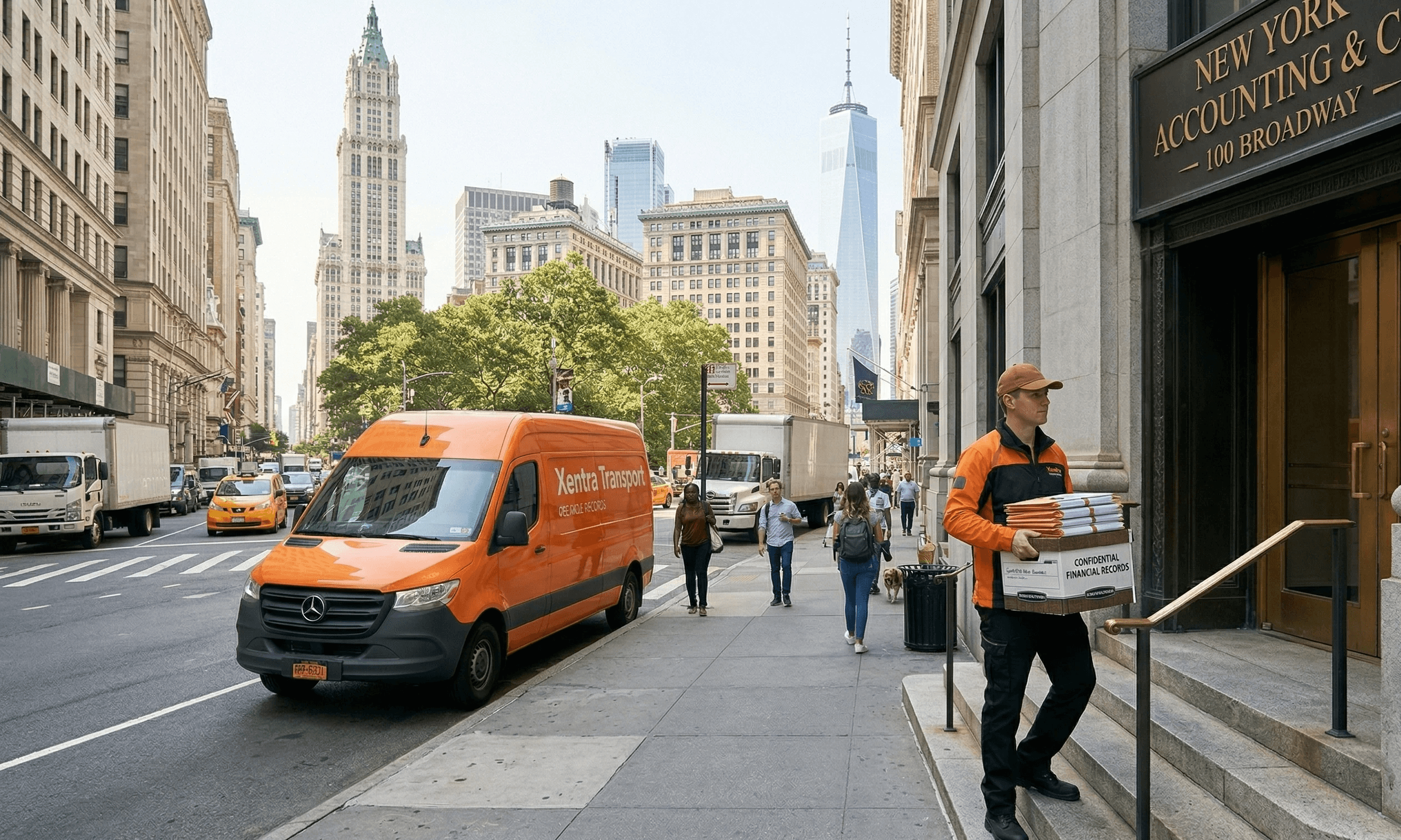 open business delivery account for recurring deliveries in NYC