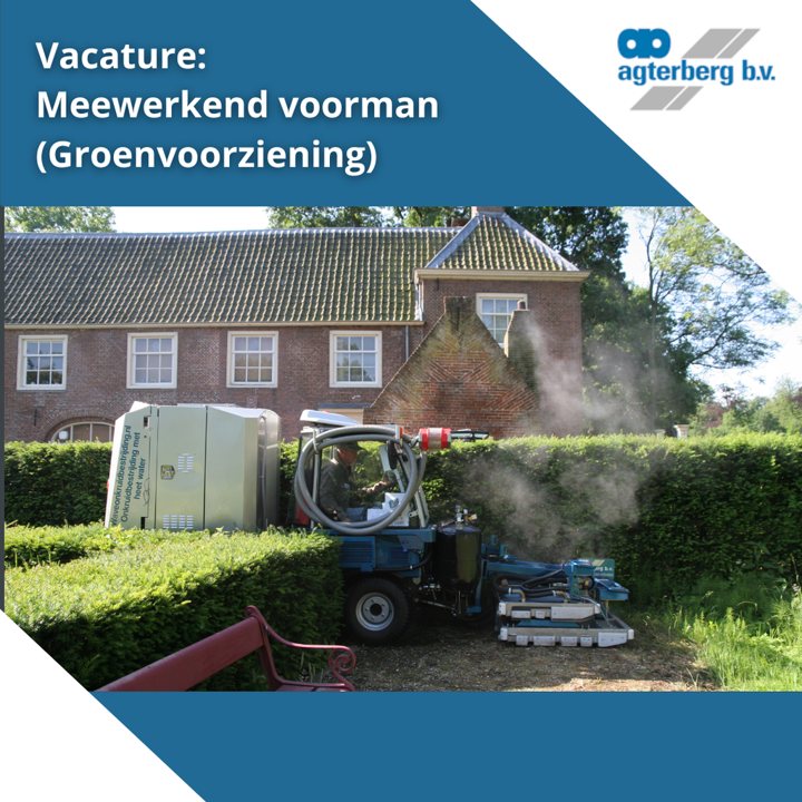 Vacature-advertentie van Agterberg bedrijven