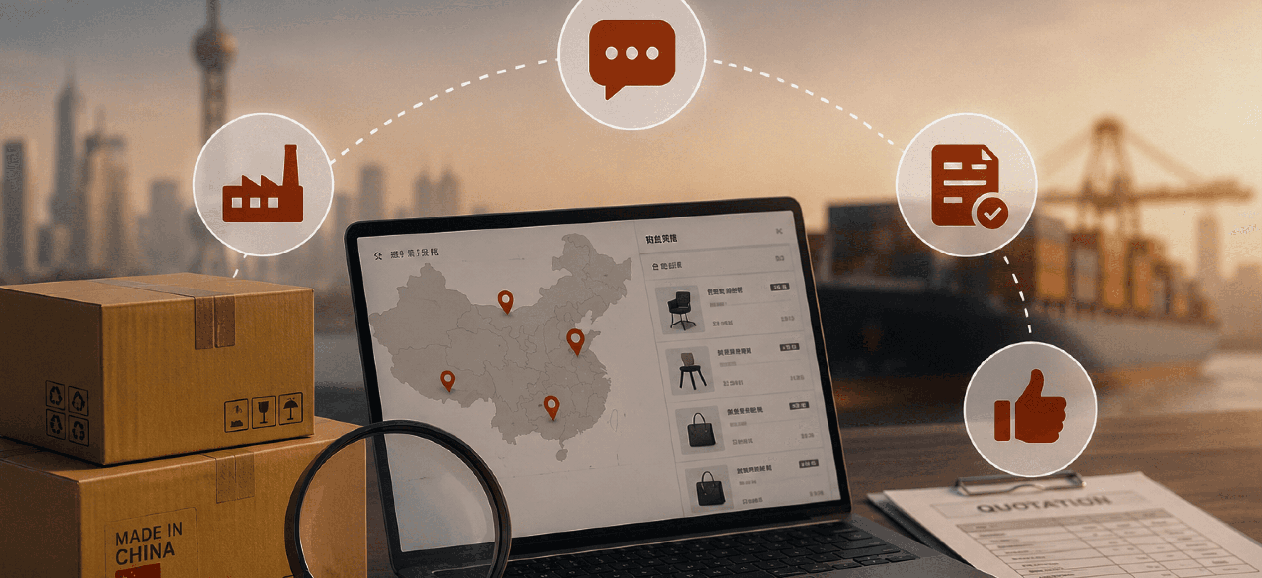 computer serch delivery product