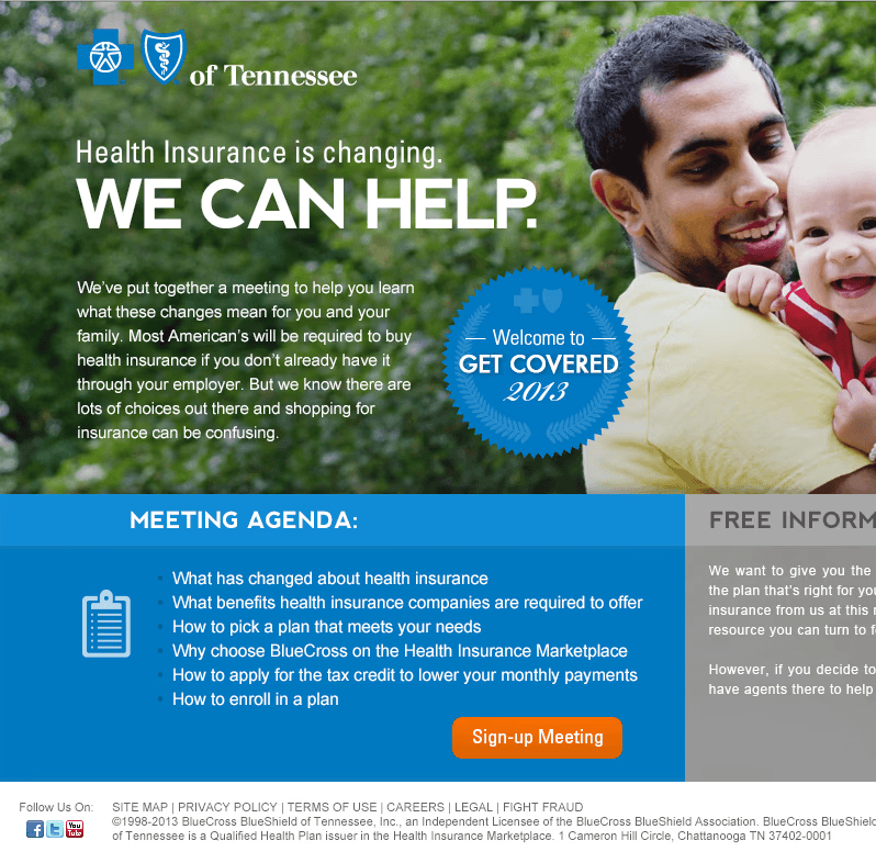 BCBS Chattanooga Site Design