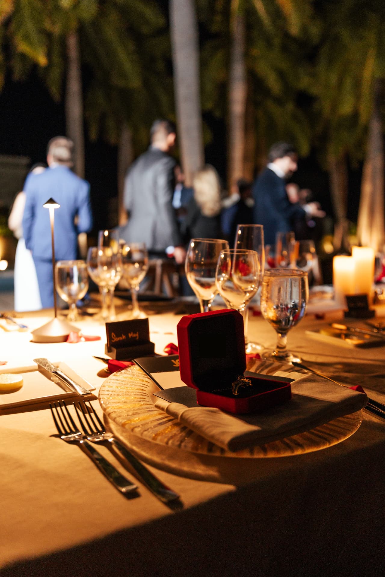 Candlelit dinner during Miami Art Week