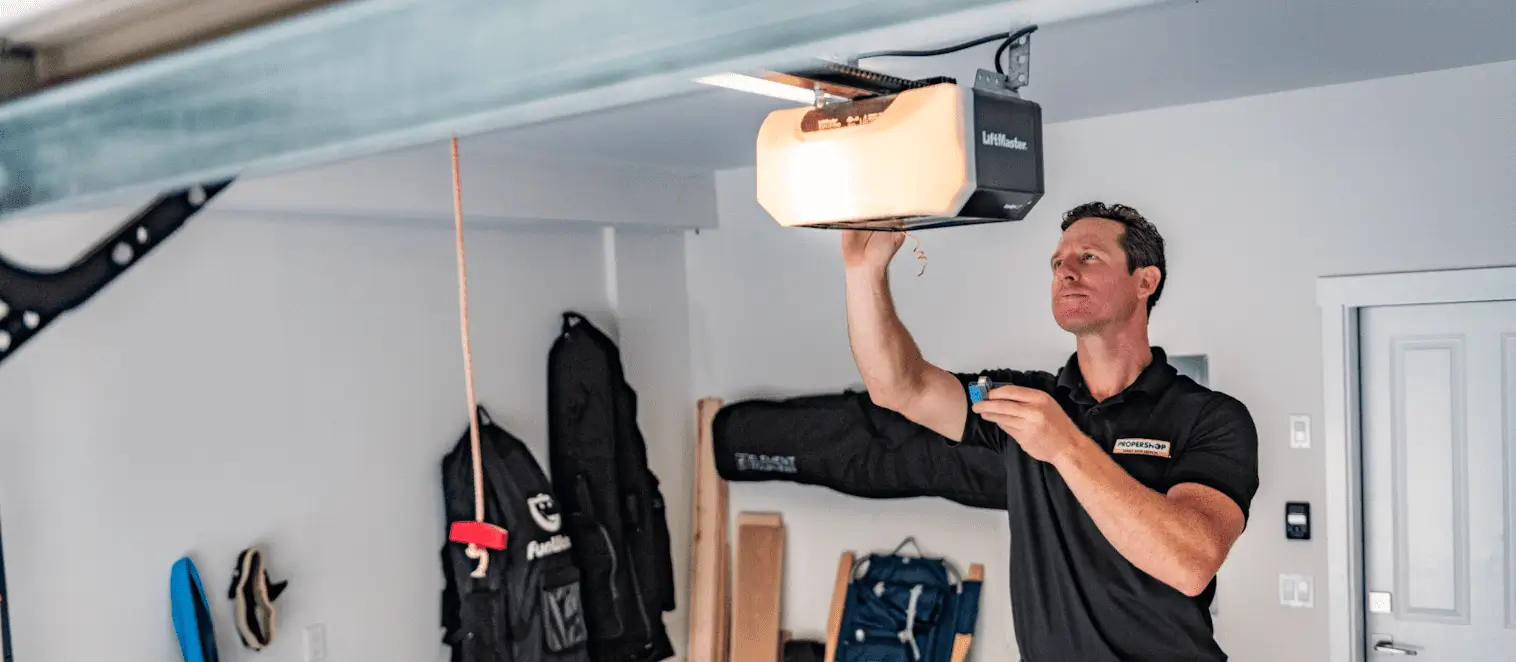 man standing in front of open doorway
