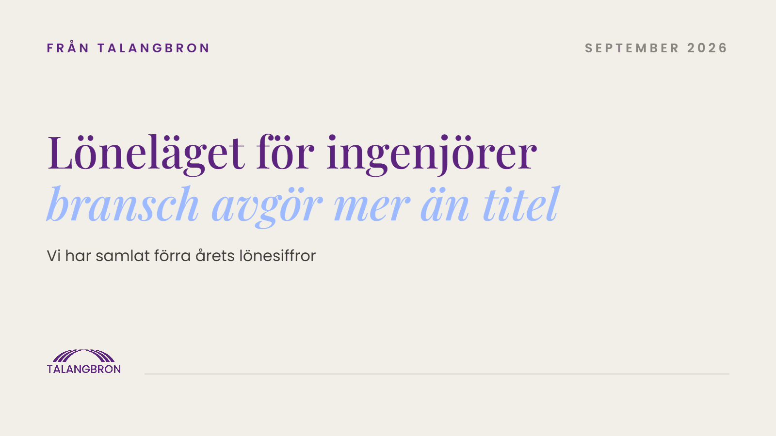 Löneläget för ingenjörer: bransch avgör mer än titel