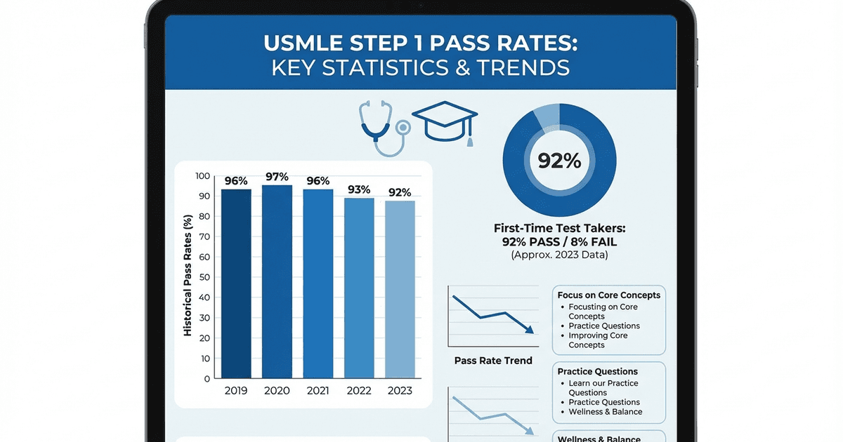 Cover: USMLE Step 1 Pass Rate 2026: What the NBME Data Actually Shows