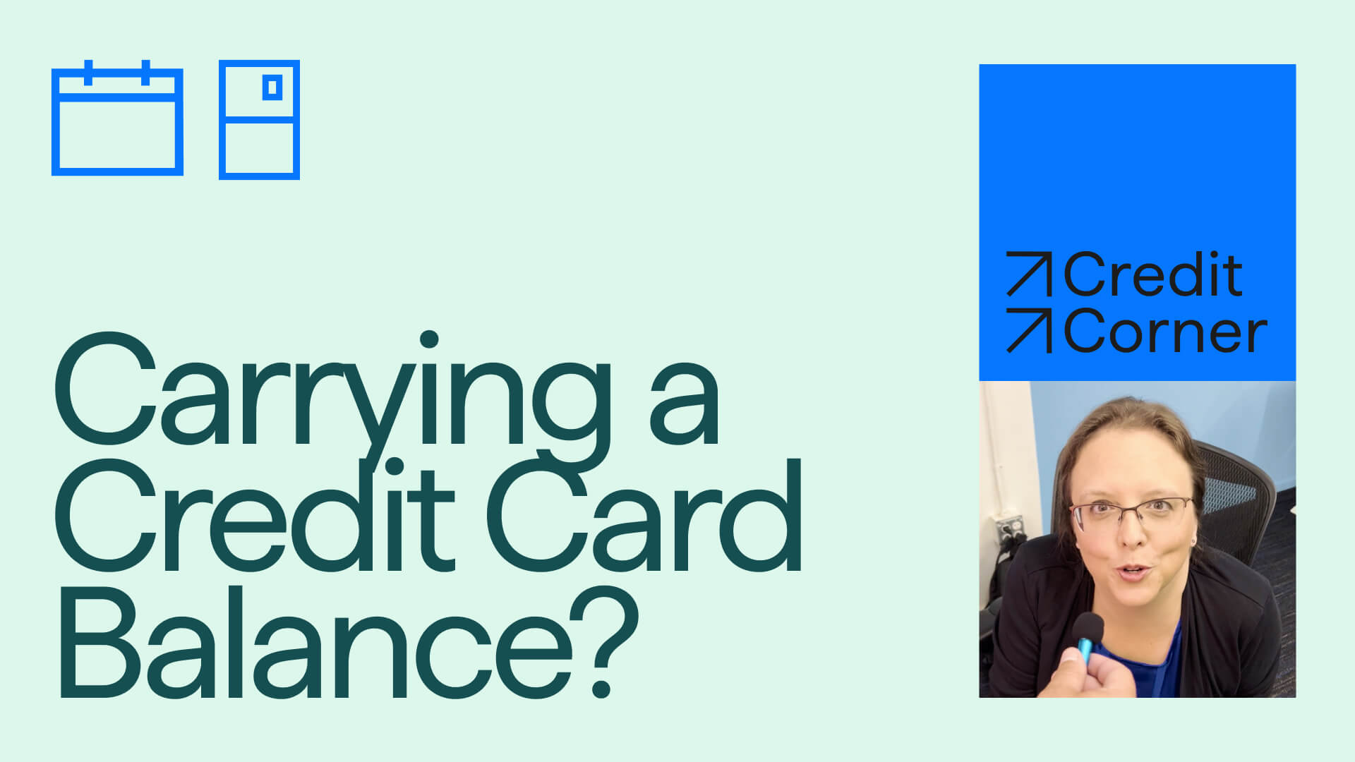 Image of Daynor, the host of Small Print Made Simple, looking skeptically at a man dressed in a business suit.