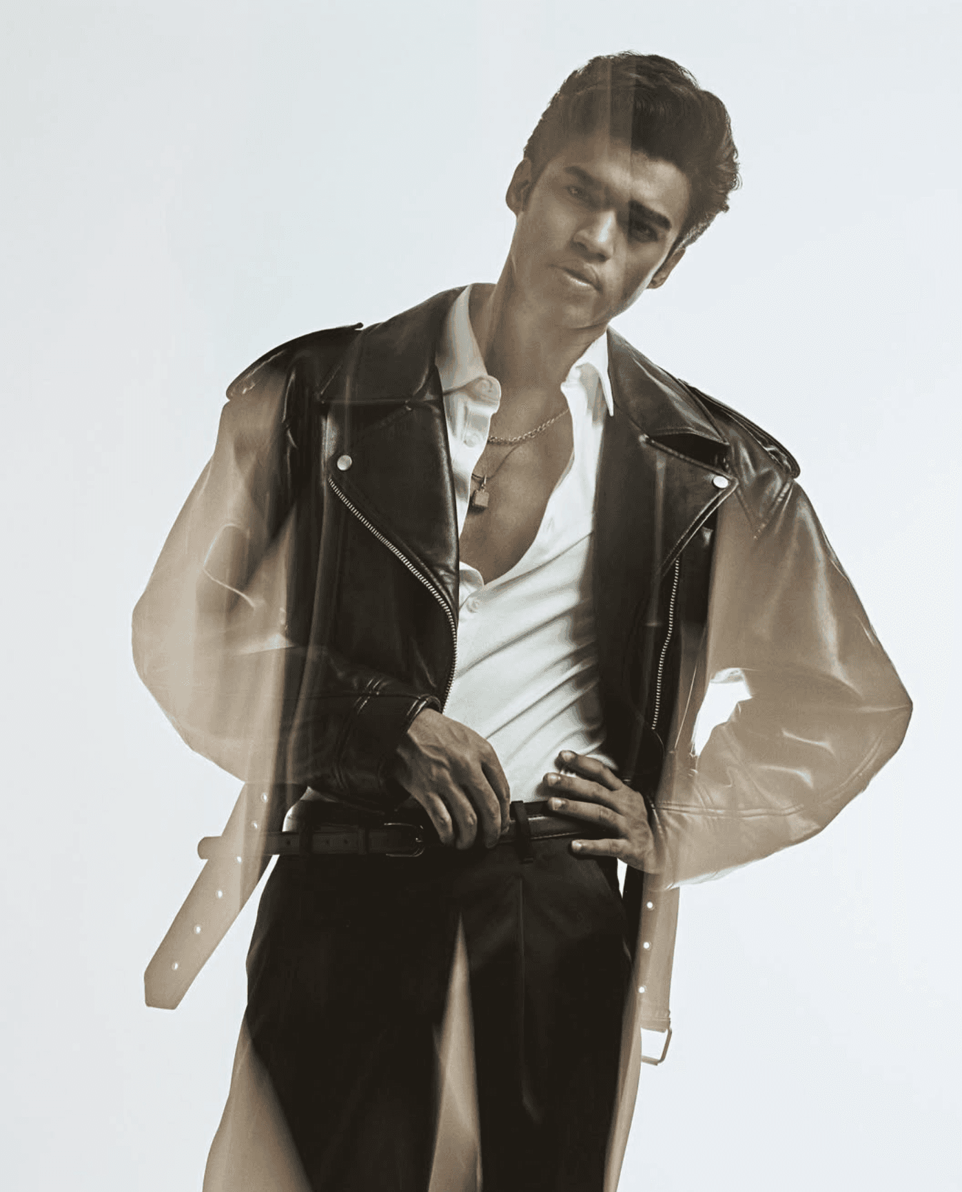 a black female model