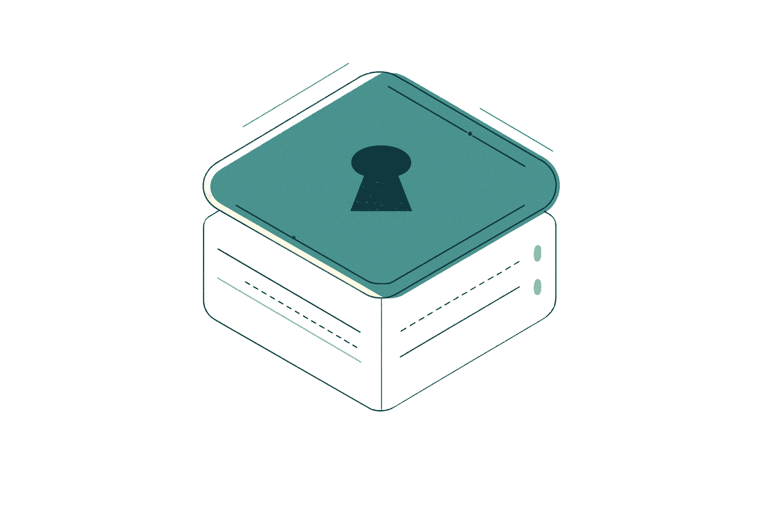 A box is flying through the air (Background Removed)