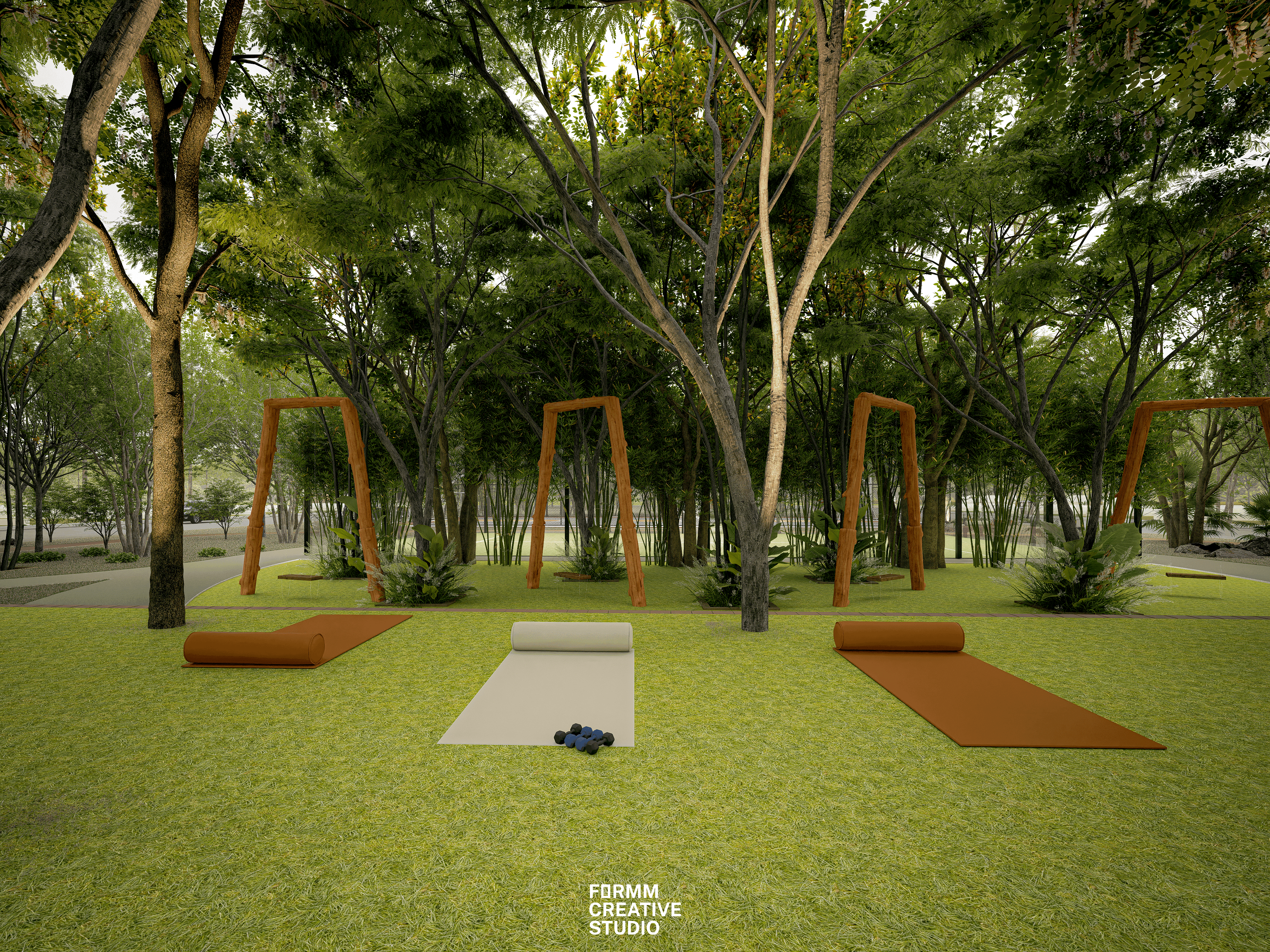 San Modesto Yoga and Swing Area.