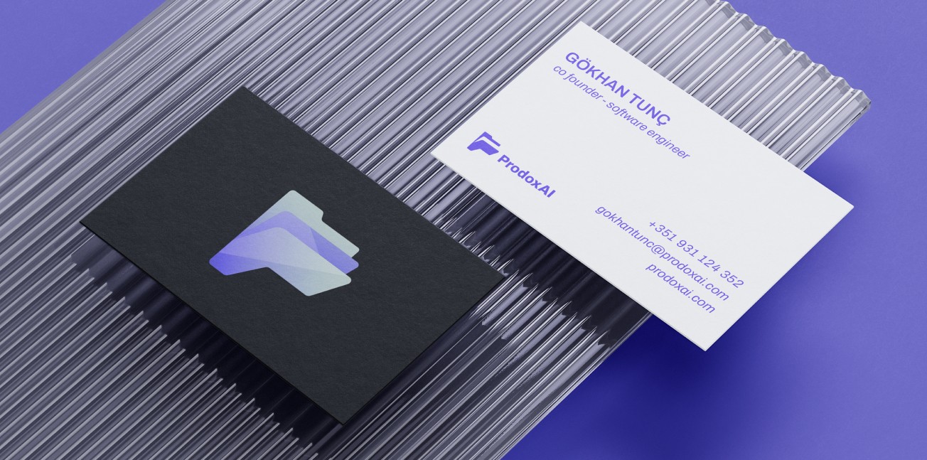ProdoxAI Business Card, Logo, Brand Identity Design by The Ocean Design
