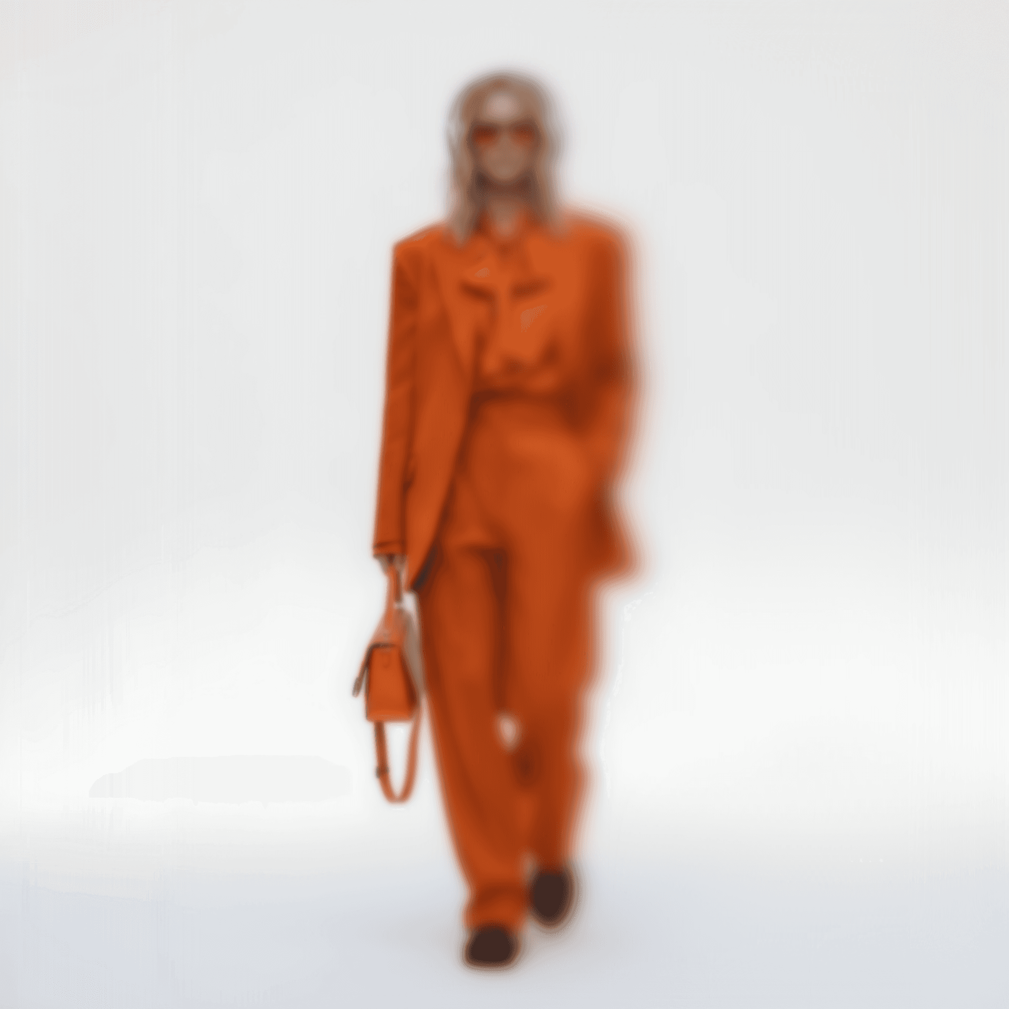 a crix model walking forward