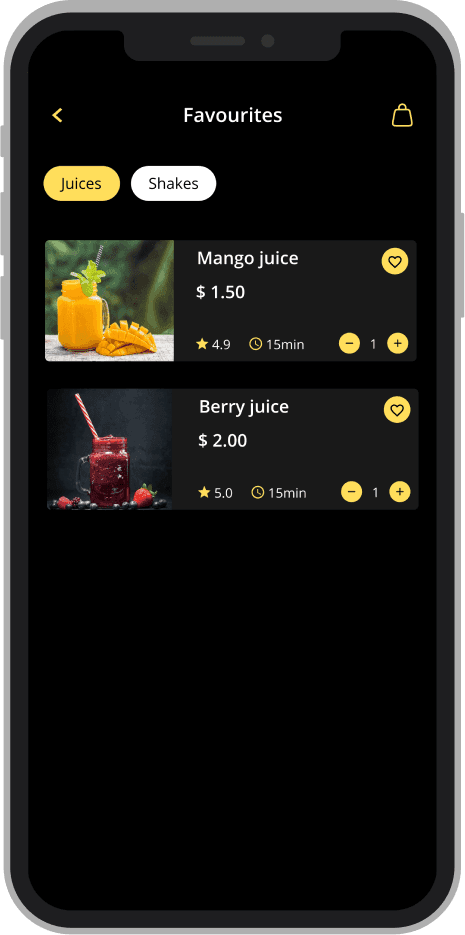 Juice & Shake mania project feature image 3