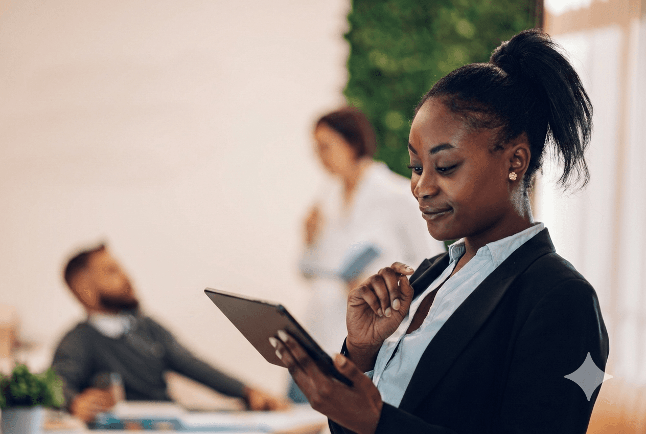 Close-up of a dark green leaf showing its textured surface and central vein against a muted background.