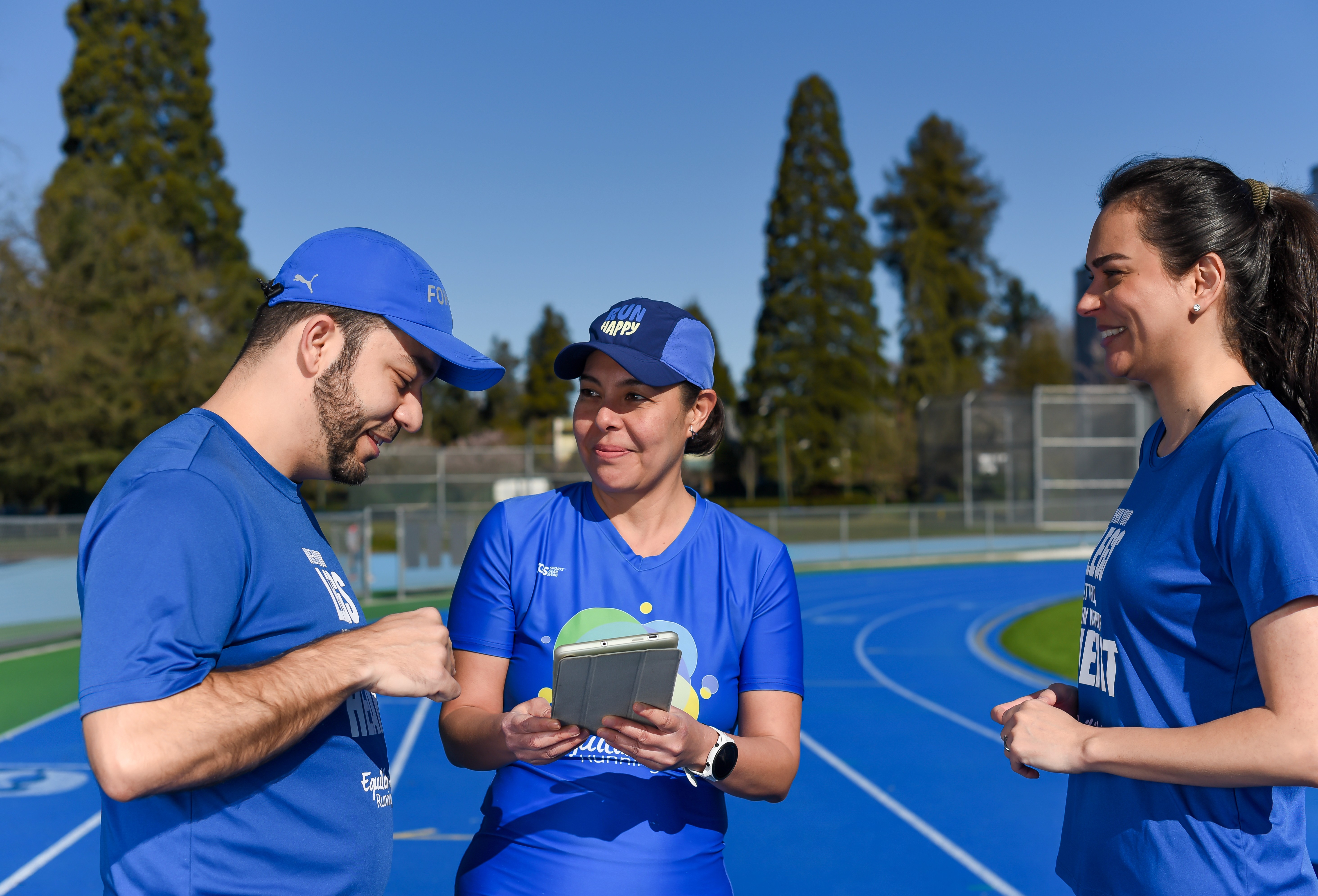 Photo with challenge participants after completing the program
