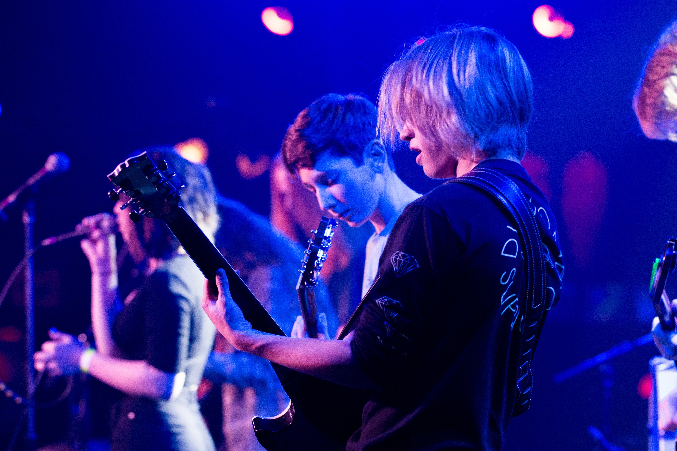 black smartphone near person