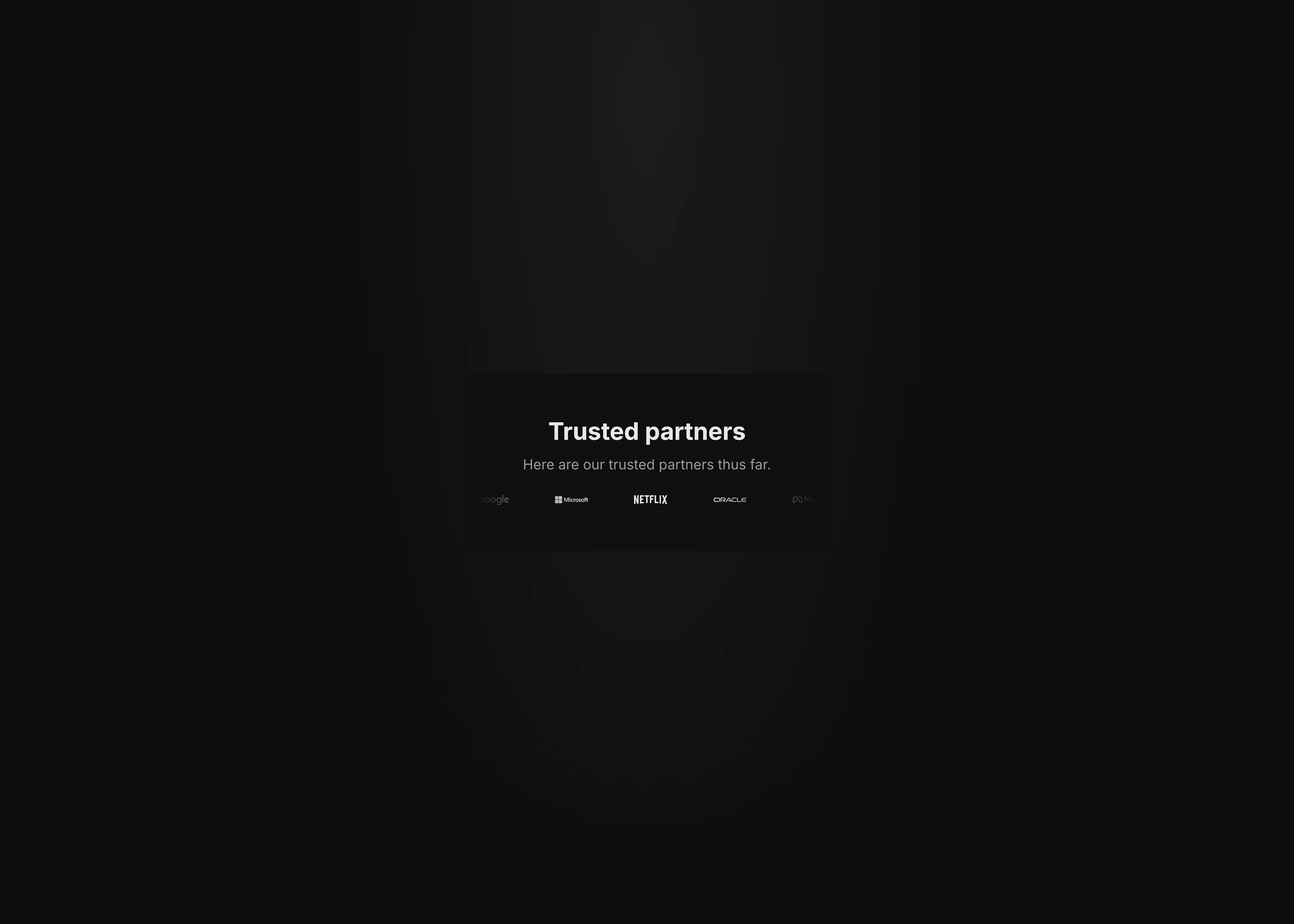 A dark themed ticker with brand logoes for mobile devices.