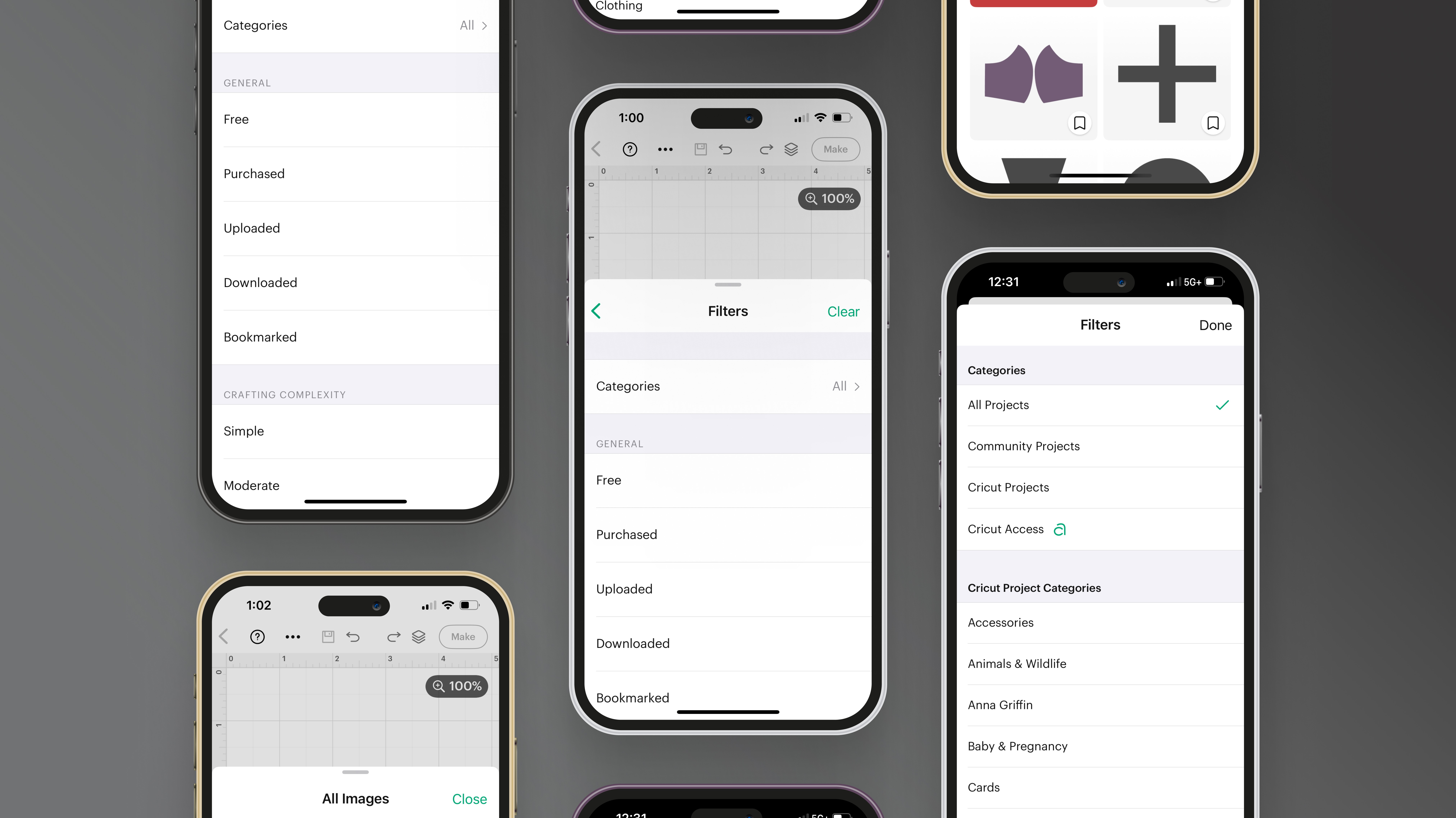 Alongside the desktop experience, this solution was also applied to mobile. Filters remained native to their respective platforms (iOS v. Android).