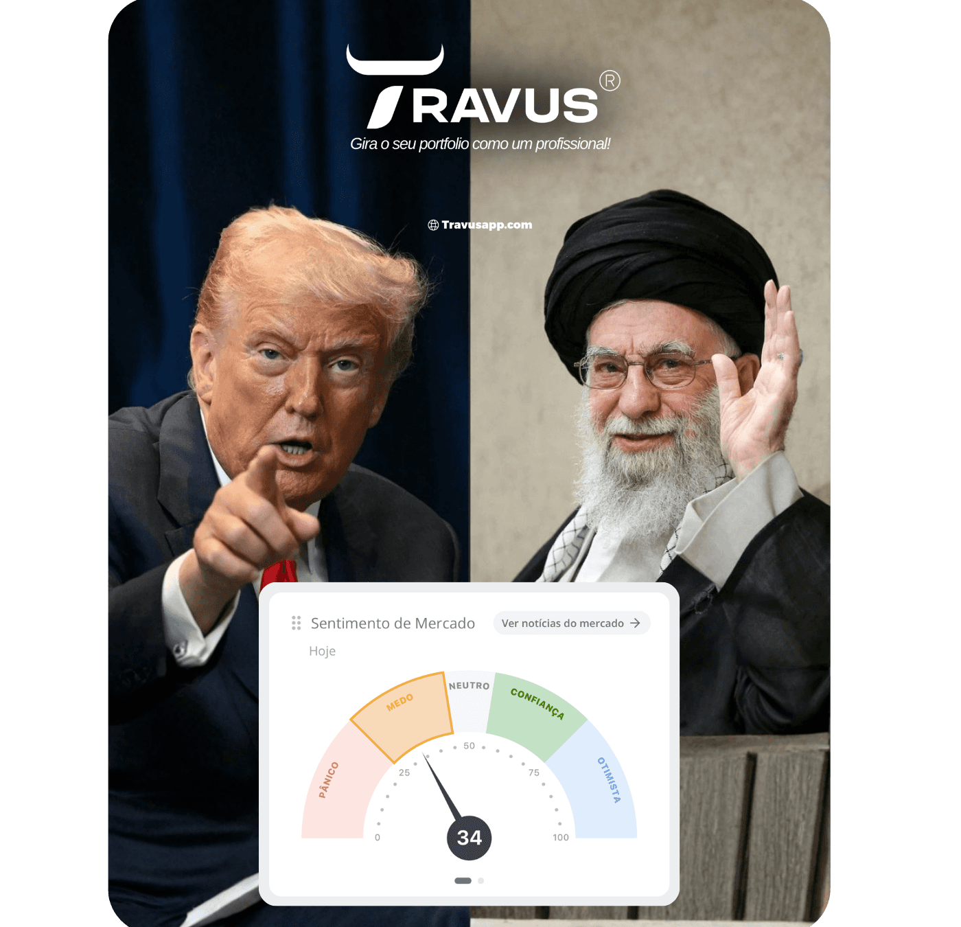 trump vs ira- sentimento do mercado está fraco e toda a gente tem medo, mas apenas os investidores que usam travus sabem o que se passa
