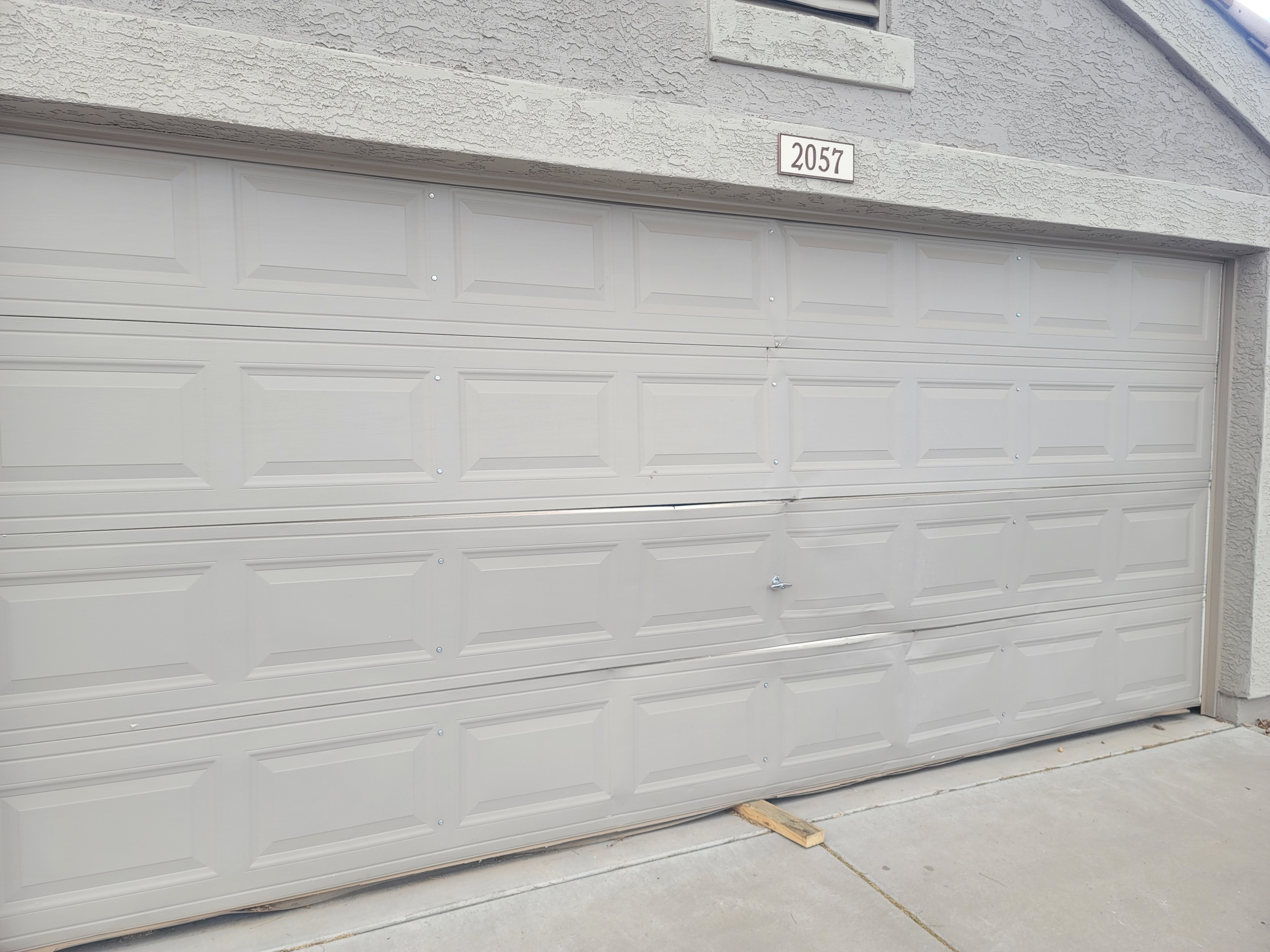 home garage in gilbert repaired by Same Day Garage Door.