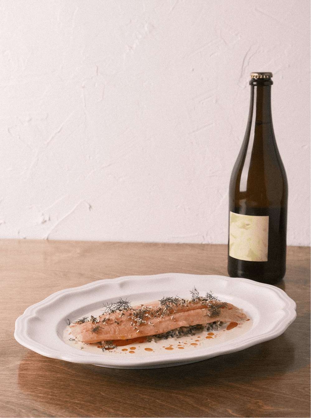 Plat de truite avec son accord de vin québécois