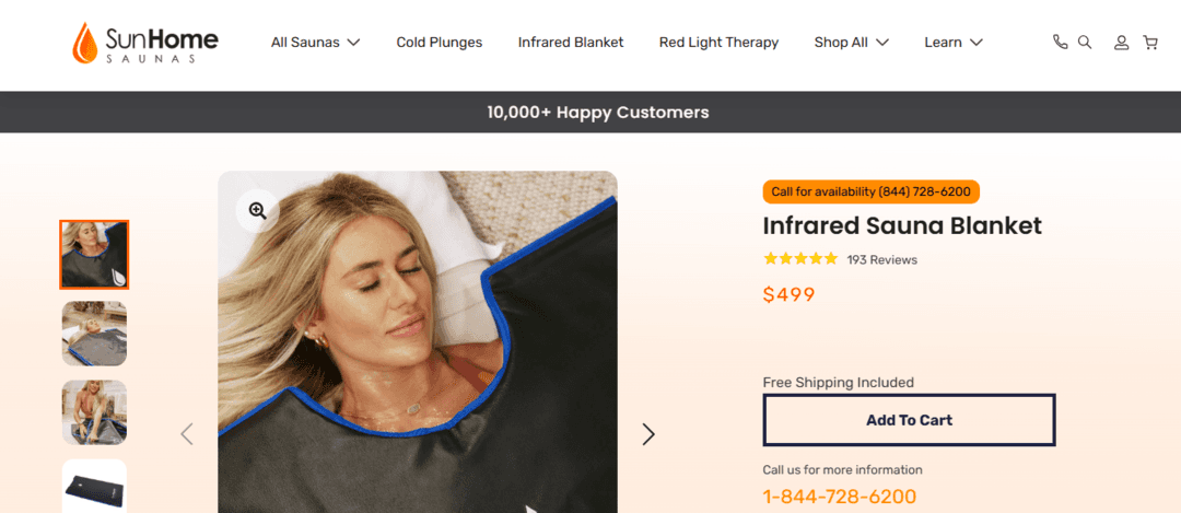 Sun Home Sauna Infrared Sauna Blanket