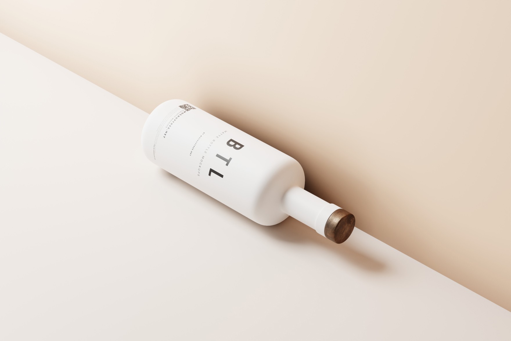 Minimal Bottle Mockup - Realistic Lighting - Elegant Product Display