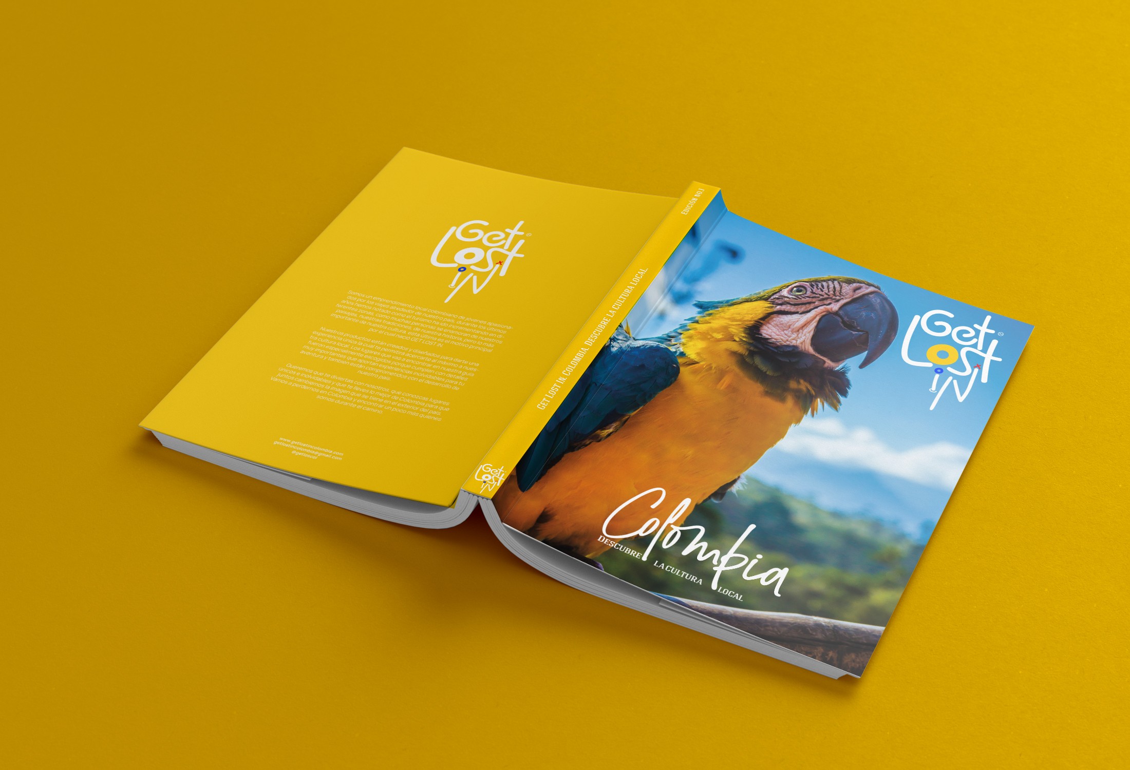 mockup publicitario Getlost In Colombia