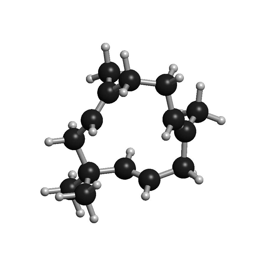Alpha-Humulene molecular structure