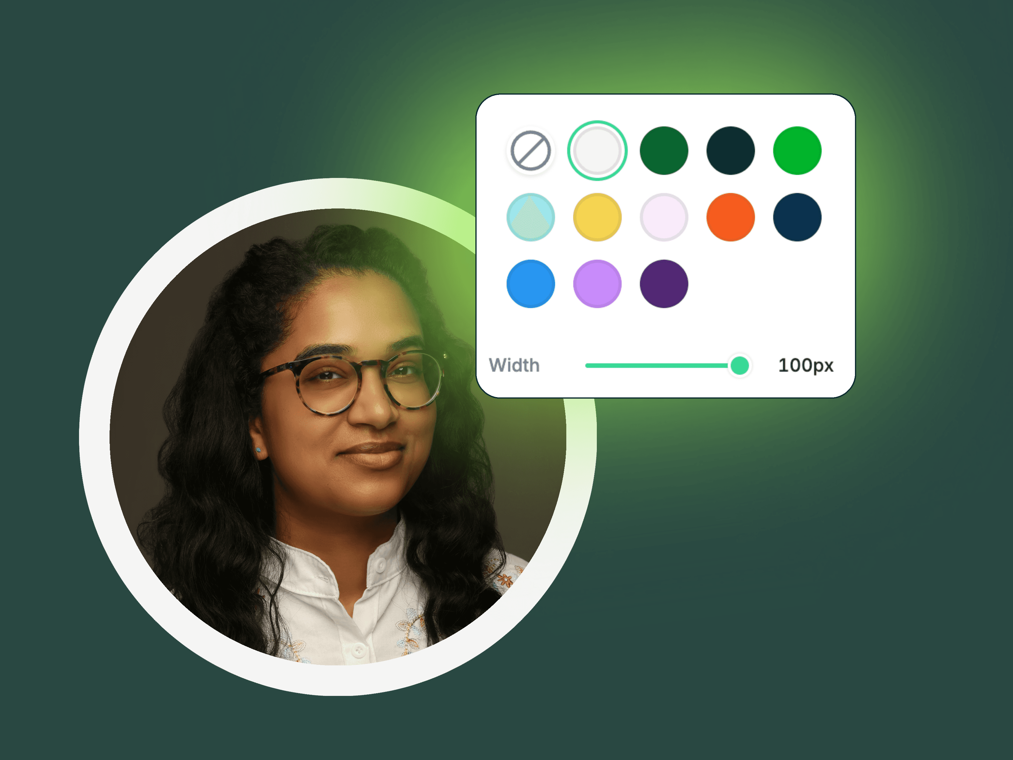 Media Outline tool showing border options