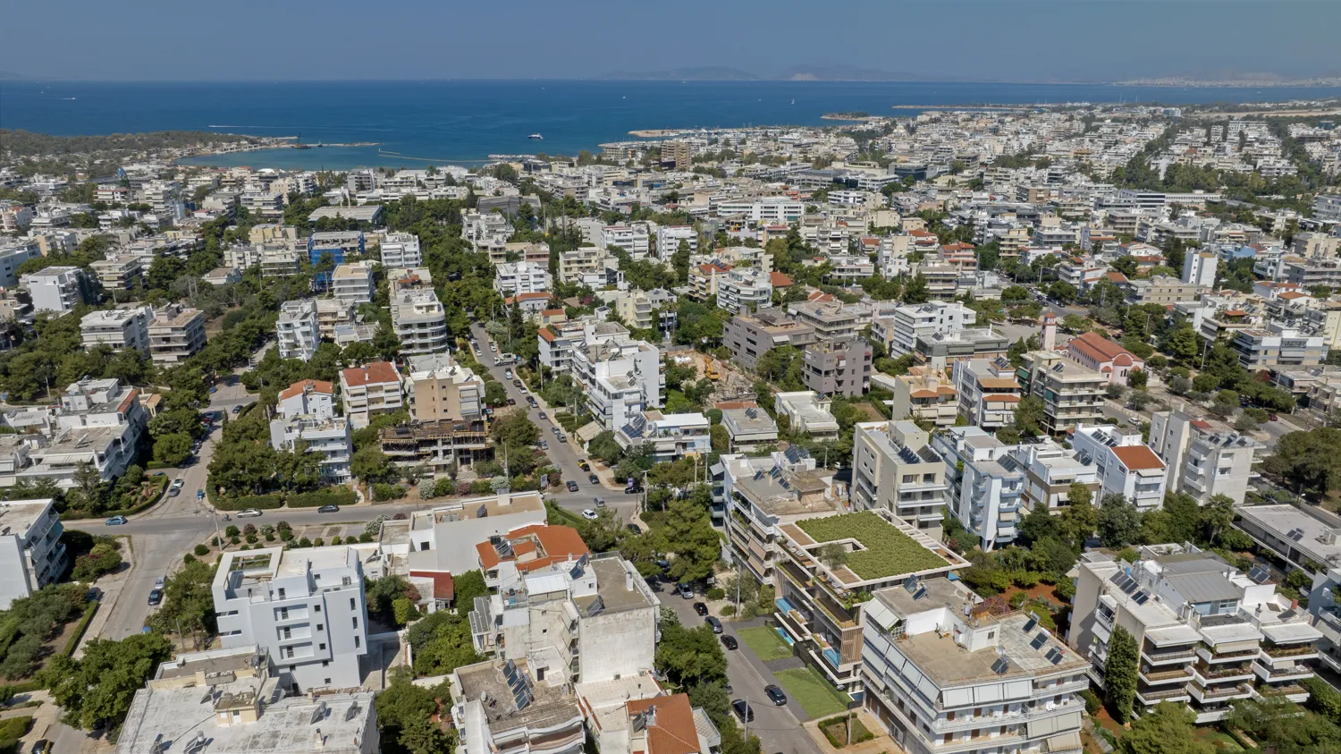 Aerial photograph of Glyfada around the ERA site