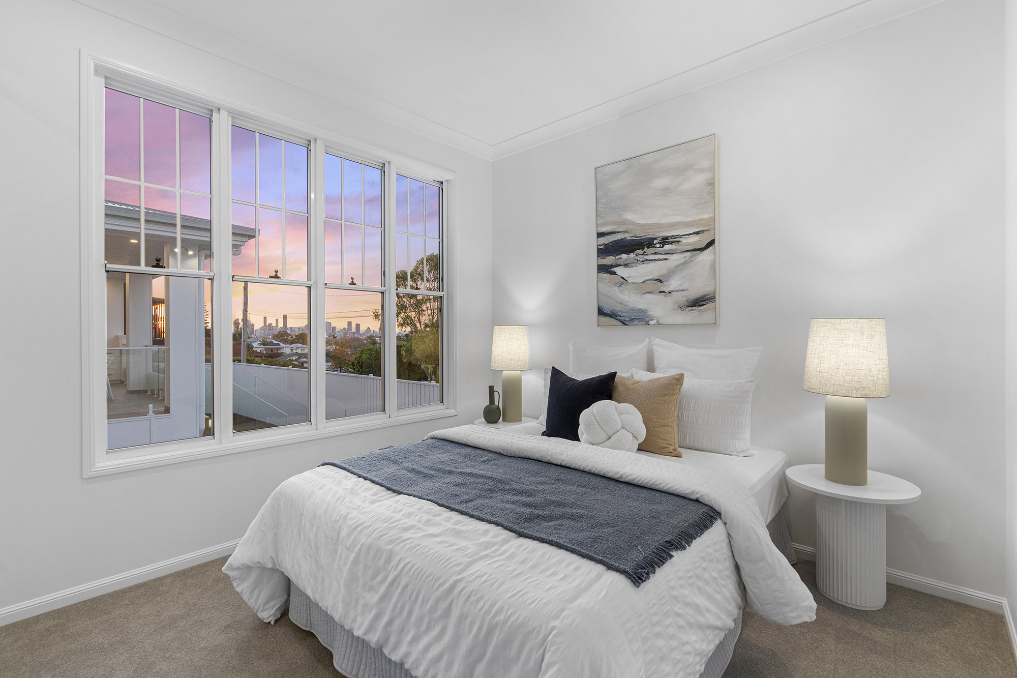 Front facade of Jacaranda House in. Brisbane