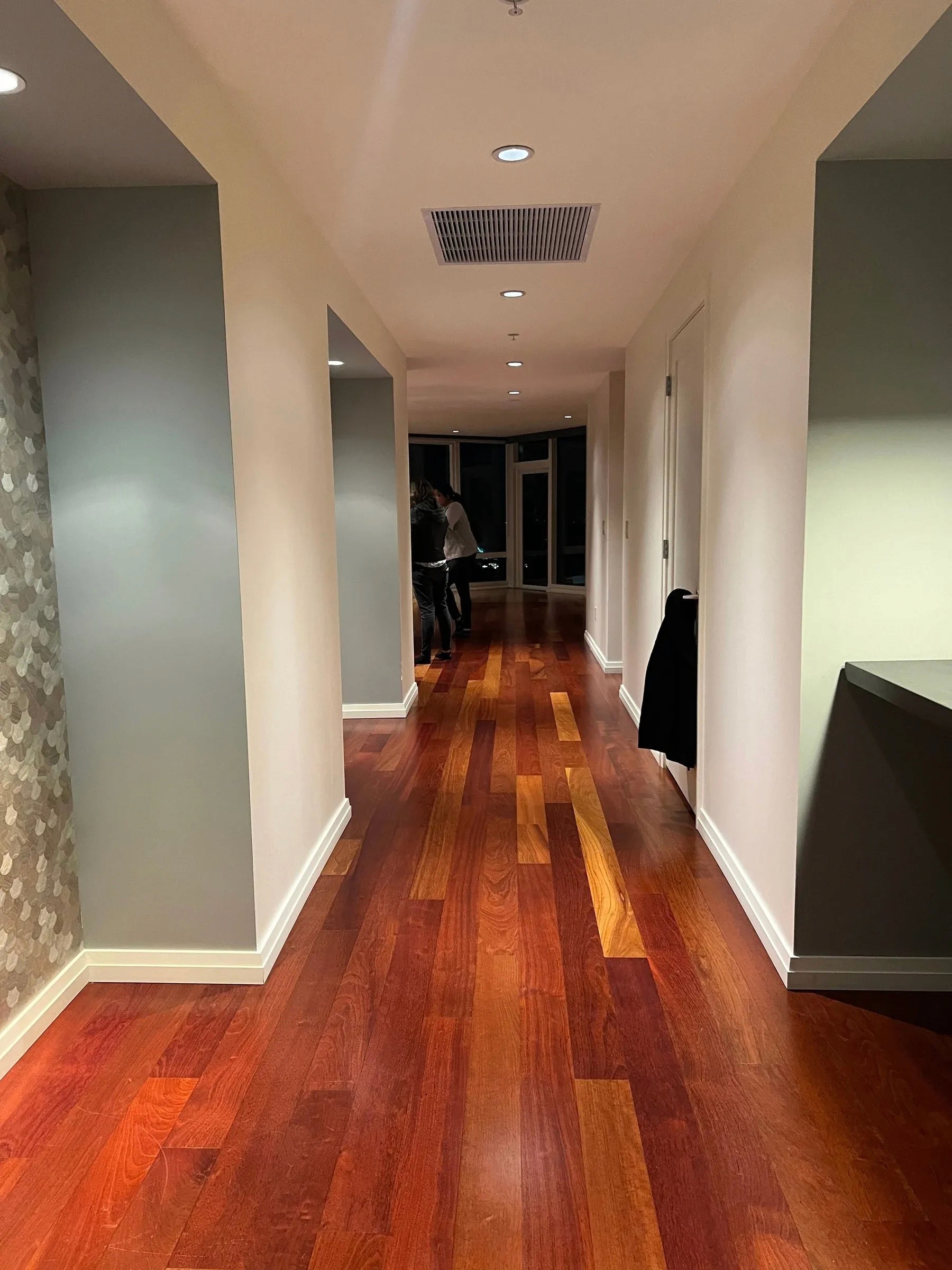before image of bellevue tower condo entryway