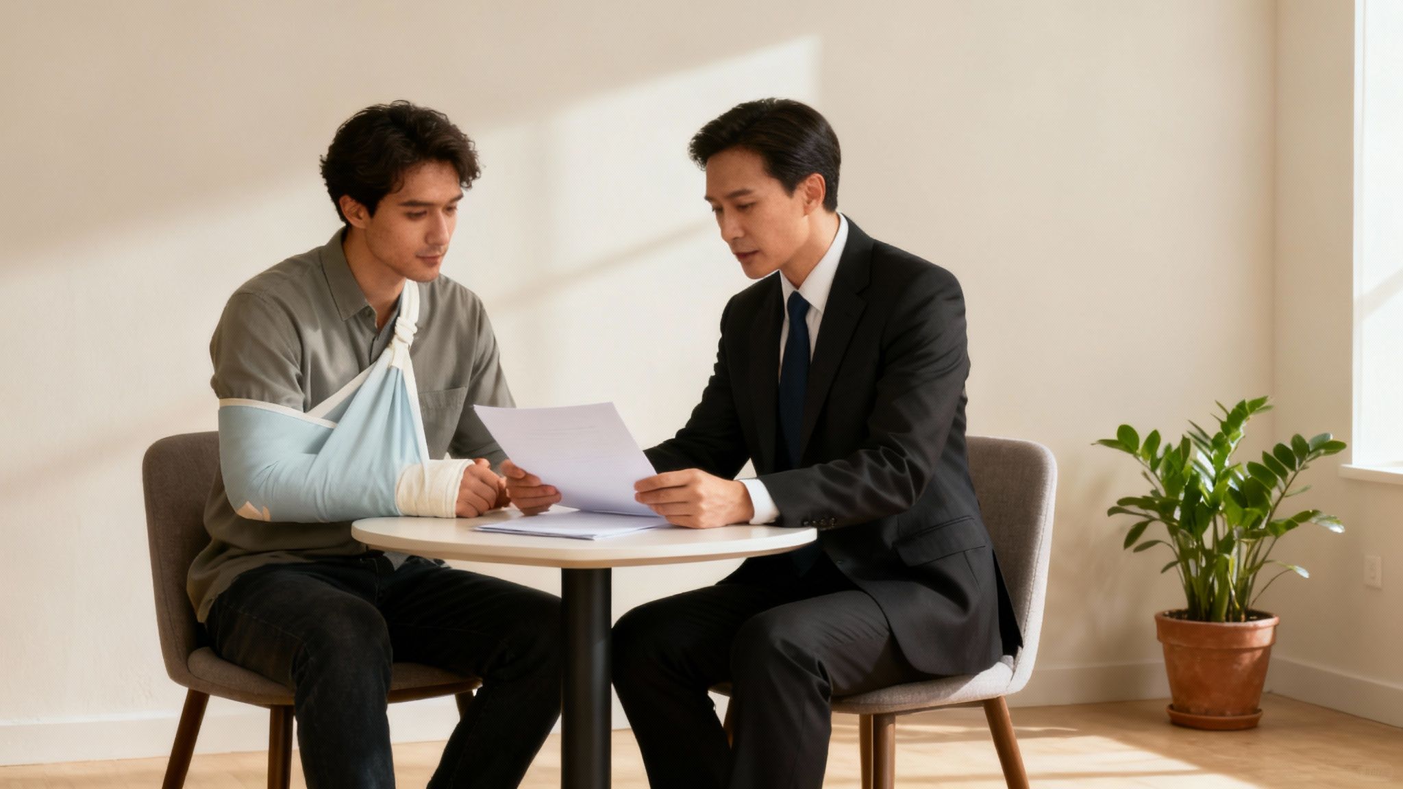 Woman looking at a calendar with a question mark over it