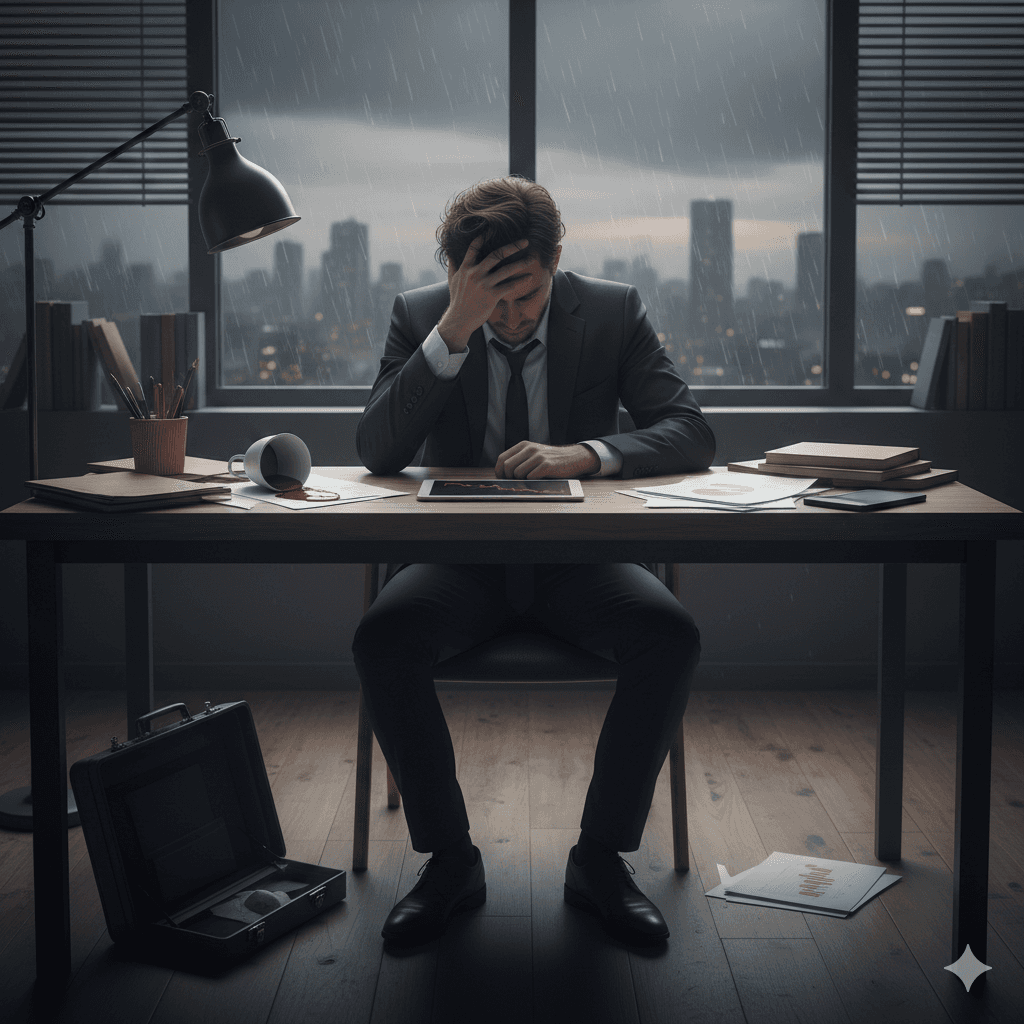 man standing in front of group of men