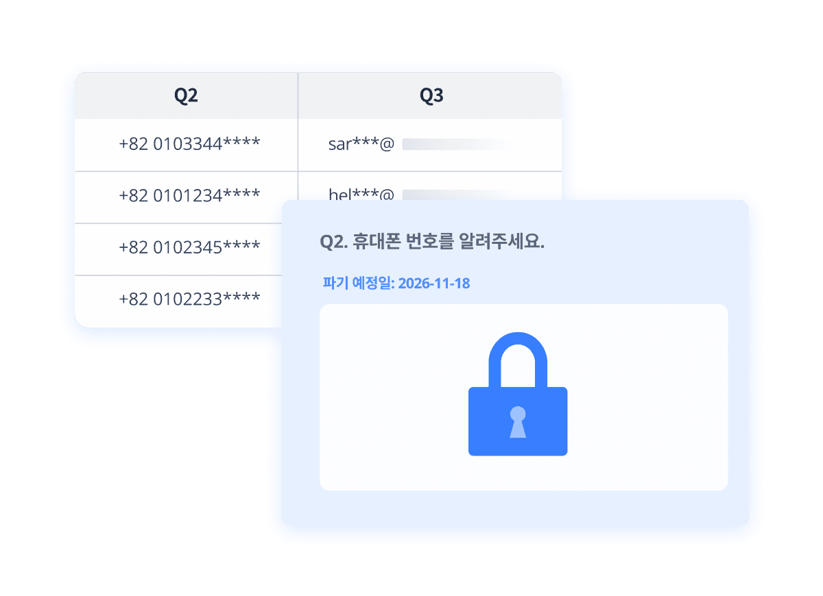 An illustration of a computer screen displaying tables and a lock icon, indicating security or privacy.