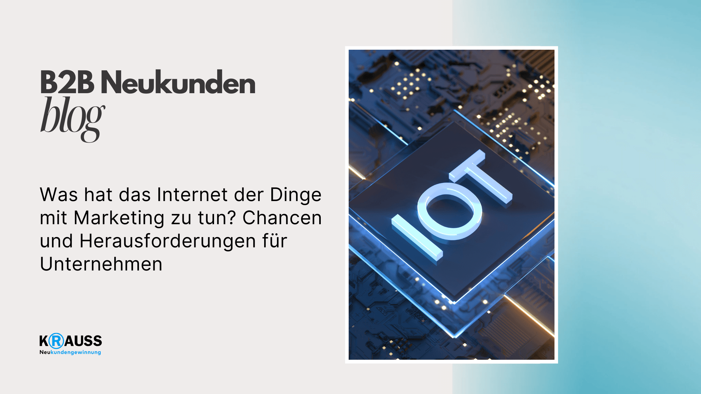 Was hat das Internet der Dinge mit Marketing zu tun? Chancen und Herausforderungen für Unternehmen