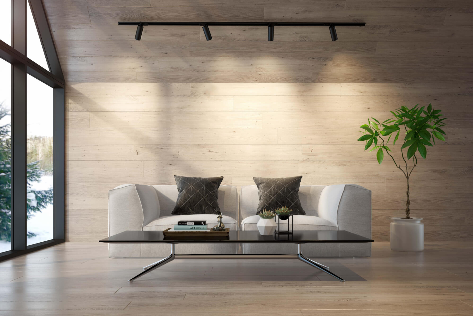 image of a house cabin living room