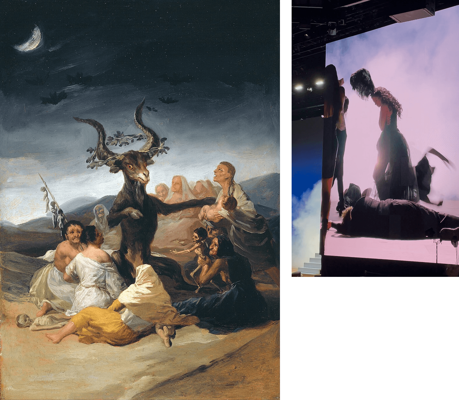 Witches' Sabbath (Spanish: El Aquelarre)[1] is a 1798 oil painting on canvas by the Spanish artist Francisco Goya - Rosalia's Lux Tour Reference
