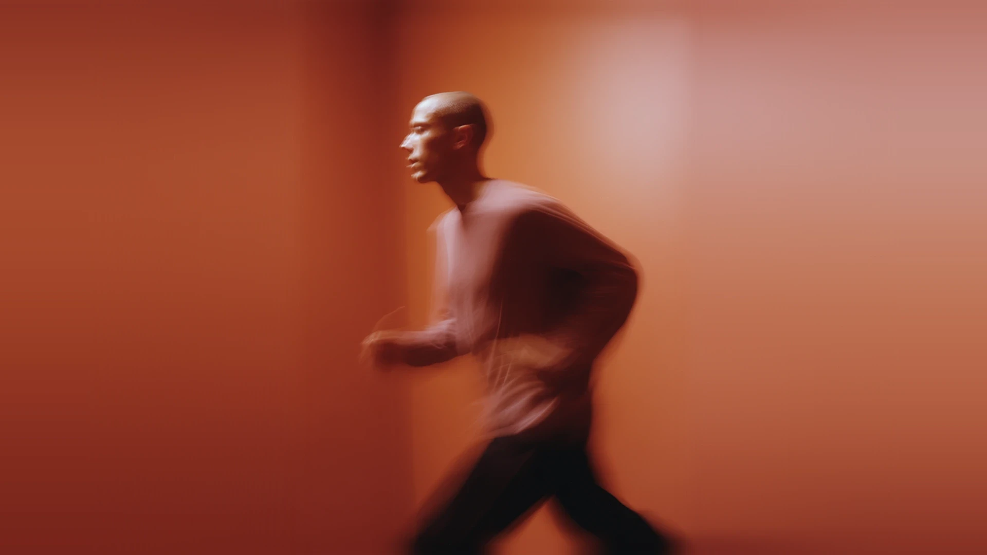Man in Motion Blur