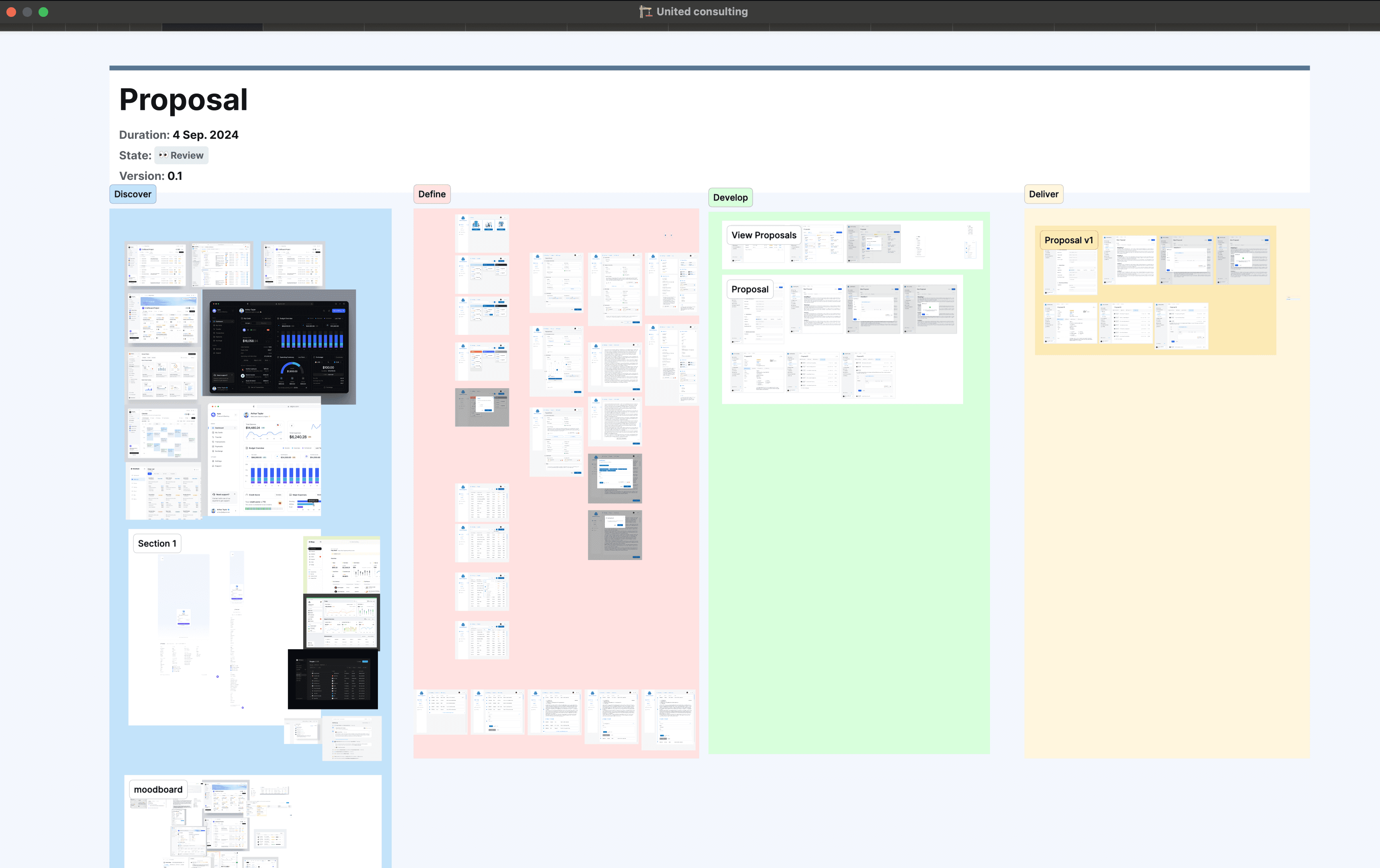 Double diamond design process for each flow