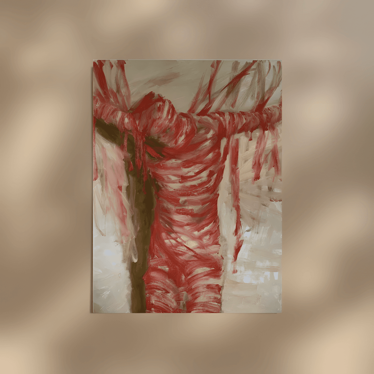 premium art poster and canvas prints, with originals available, from QART , of the artwork " Trapped in the Human Realm 3 "