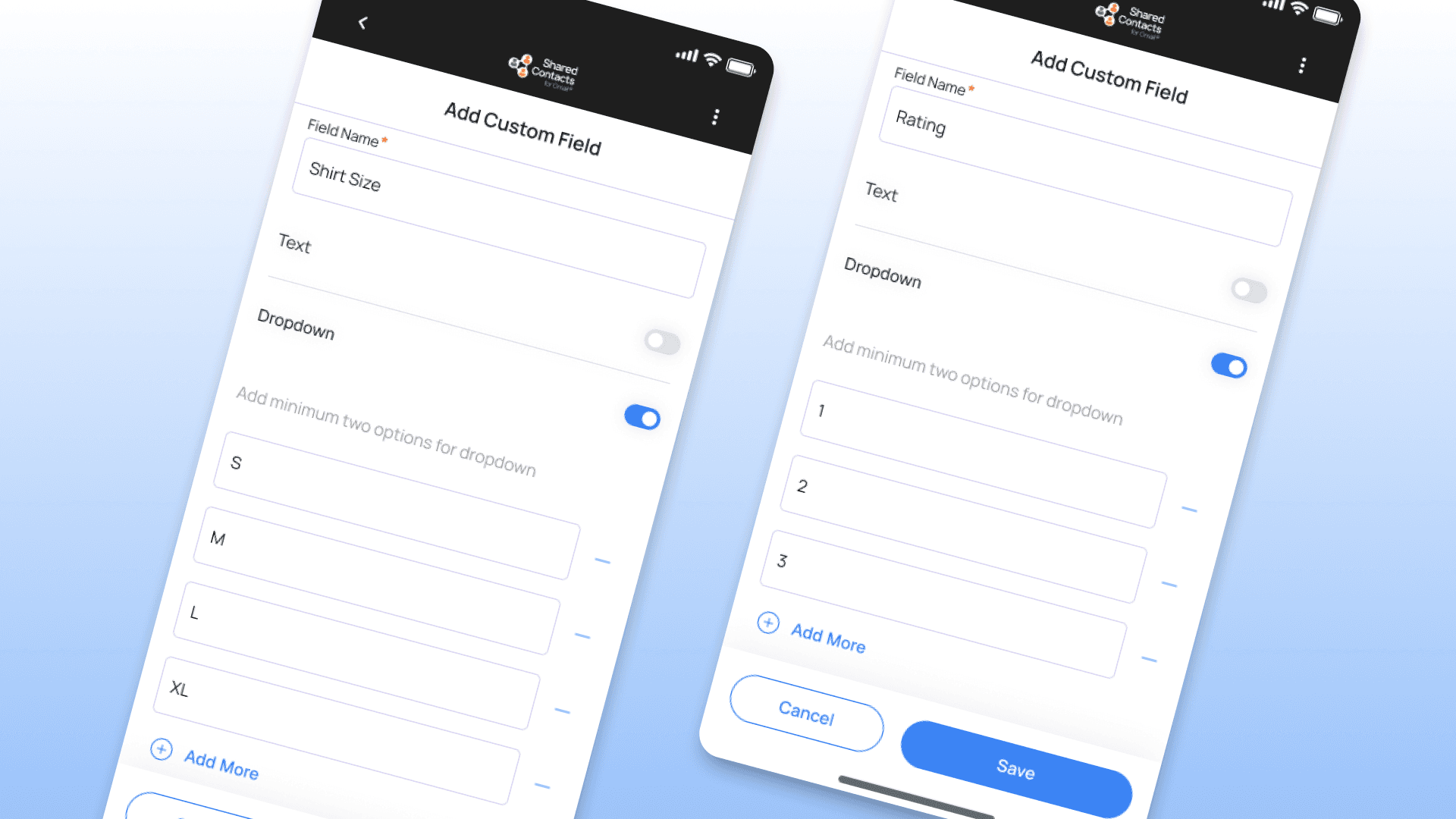 Set permissions and share your contacts 