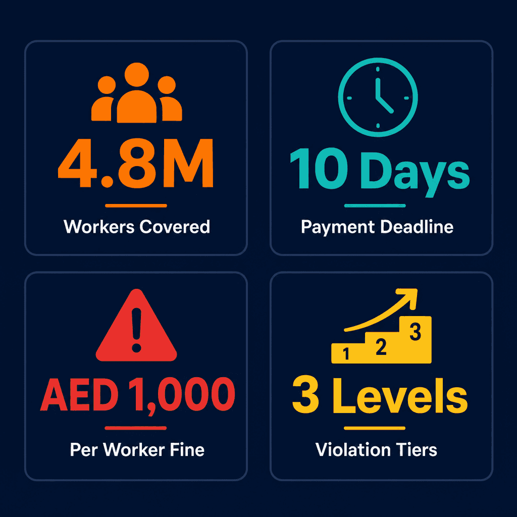 Infographic: New UAE Salary Rule MOHRE WPS - What Every Employer Must Know