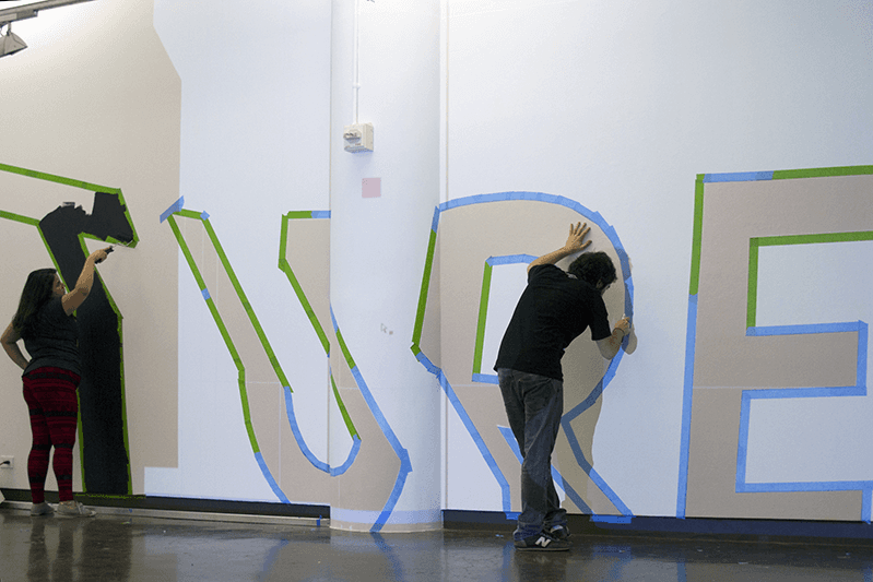 people painting exhibition