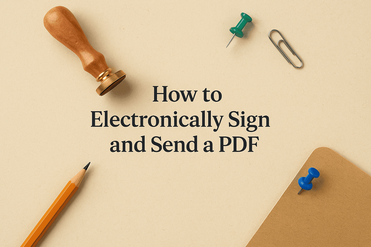 how to electronically sign a PDF