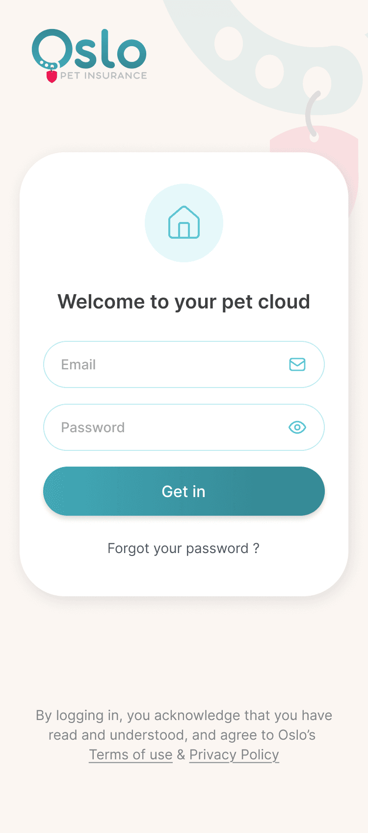 Pet Cloud login