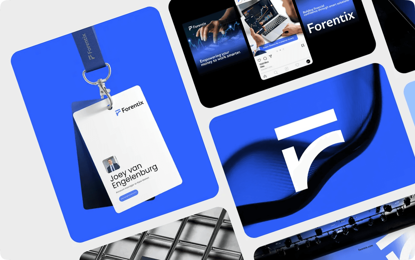 Forentix company branding: agile approach, business solutions design for success.