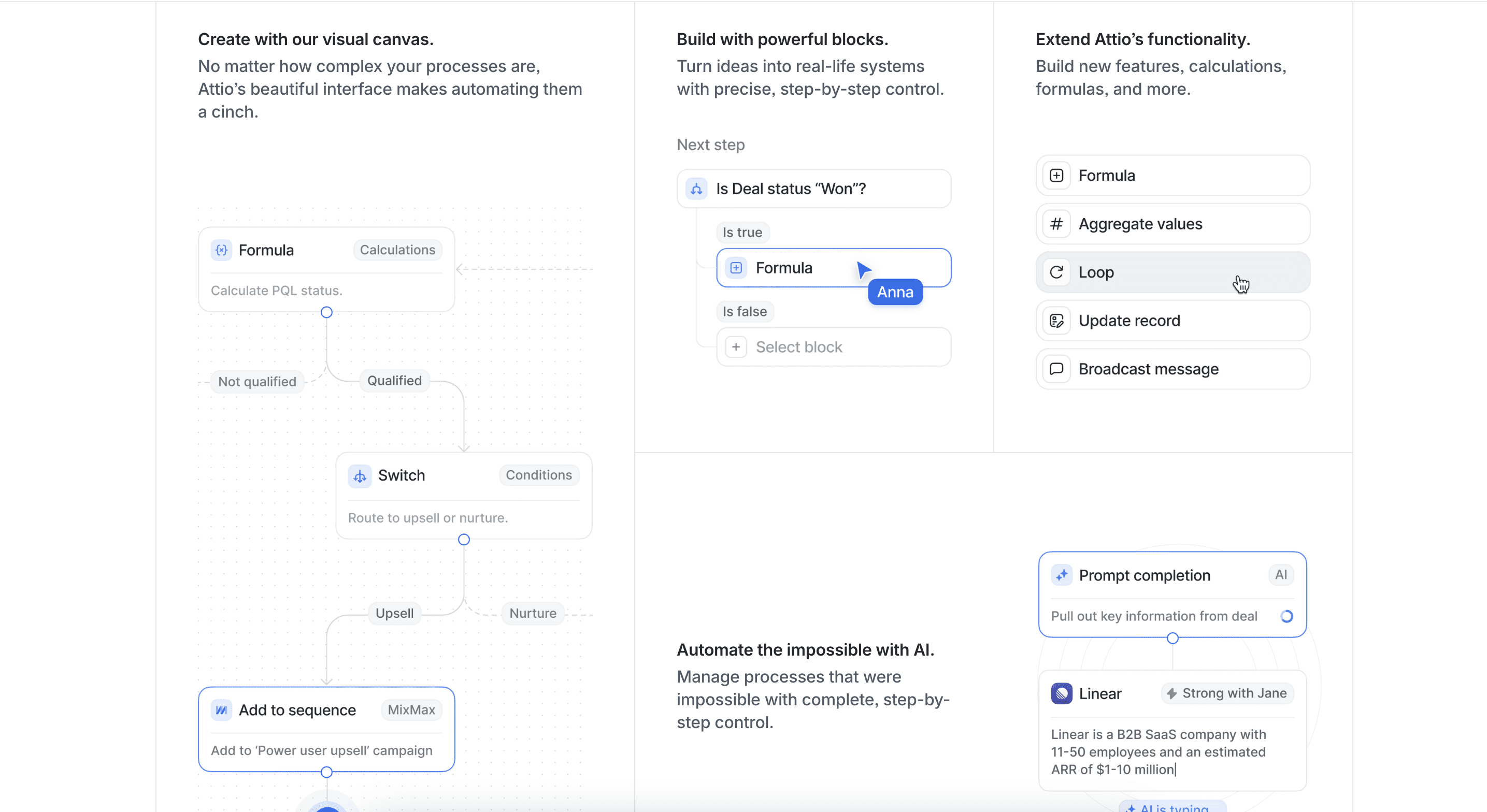 Best 3 AI CRM Alternatives to Hubspot workflows attio
