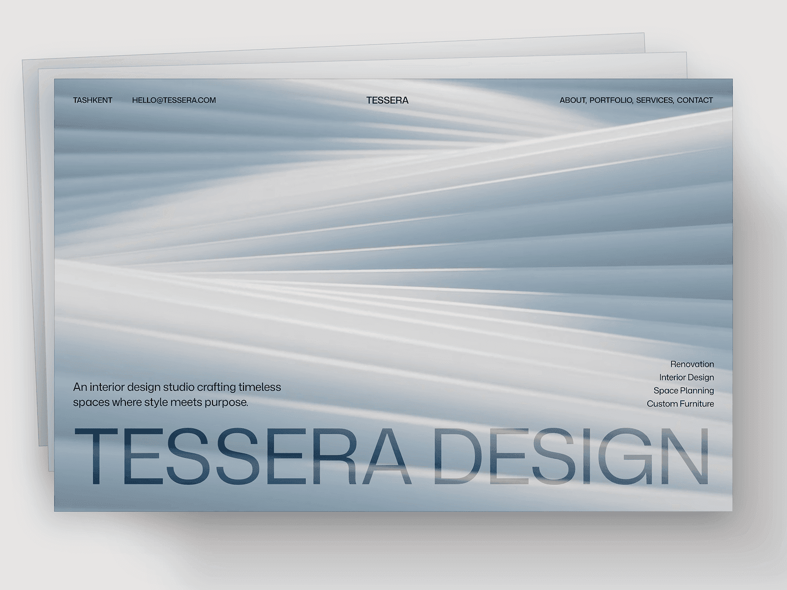 Interior Design Studio Template for Framer
