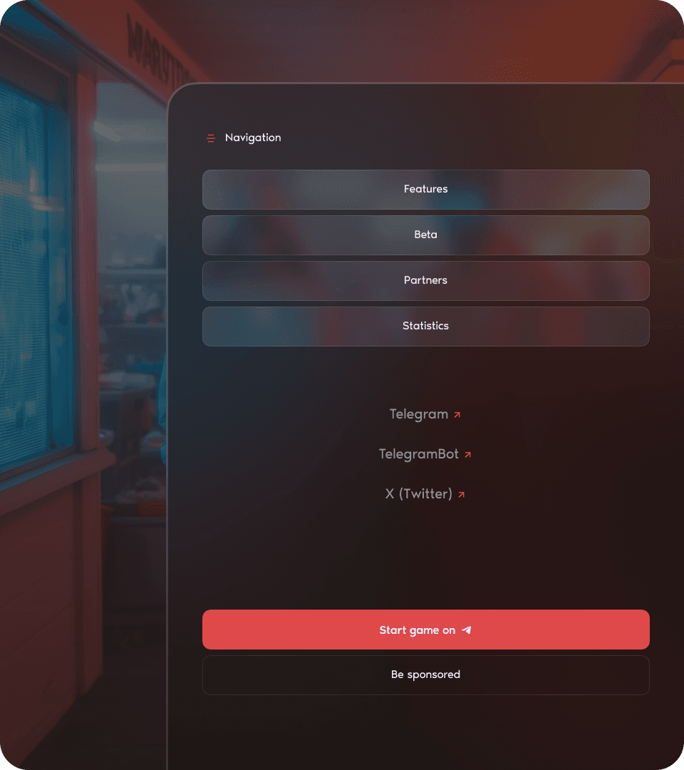 Navigation menu of the Crypto Donut site with links to blockchain services, NFT marketplace and staking.